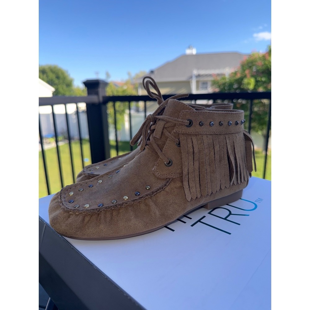 Women mocassin booties size 10